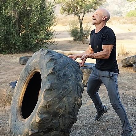 Jonathan Doing a Tire Flip